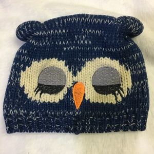 Adorable Child's Owl Knit Beanie Cap Hat